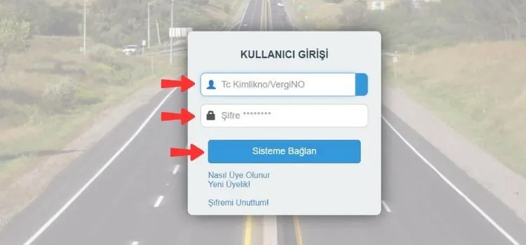 e-TUHİM kullanıcı girişi, kimlik numarası ve şifre alanları