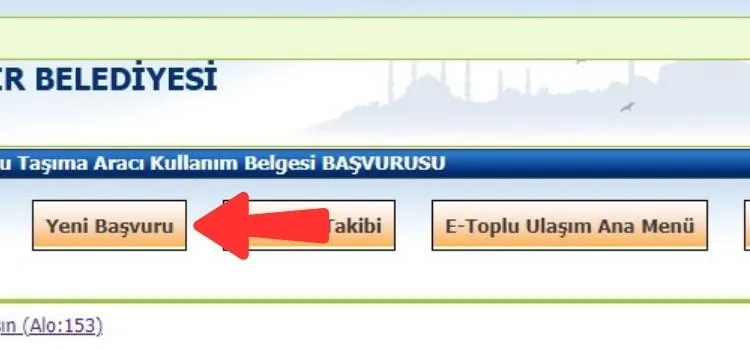 e-TUHİM Yeni Başvuru düğmesi