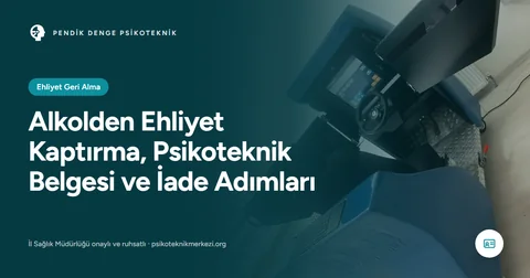 Alkolden Ehliyet Kaptırma, Psikoteknik Belgesi ve İade Adımları