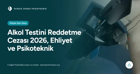 Alkol Testini Reddetme Cezası 2026, Ehliyet ve Psikoteknik
