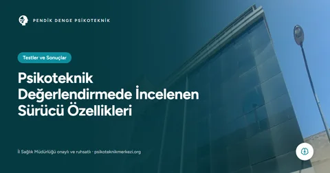 Psikoteknik Değerlendirmede İncelenen Sürücü Özellikleri