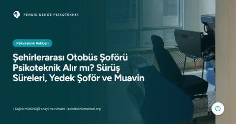 Şehirlerarası Otobüs Şoförü Psikoteknik Alır mı? Sürüş Süreleri, Yedek Şoför ve Muavin