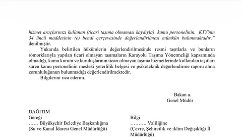 Kamu Personeli için SRC ve Psikoteknik Belgesi Görüşü - sayfa 3