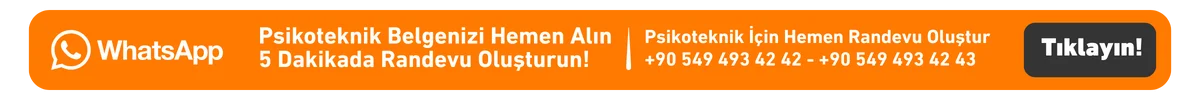 2026 Psikoteknik Belgesi Randevu Oluştur